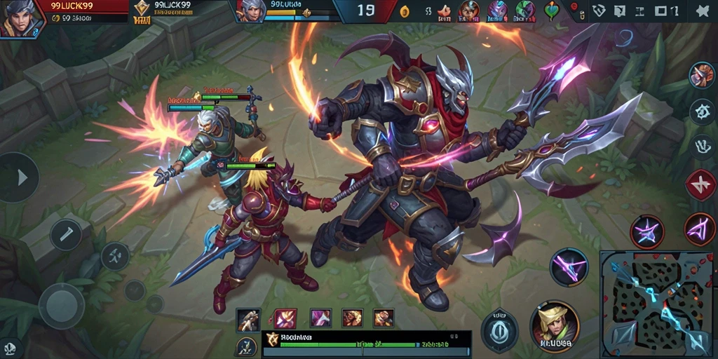 Gambaran permainan MOBA yang seru dan mendebarkan di 99LUCK99.