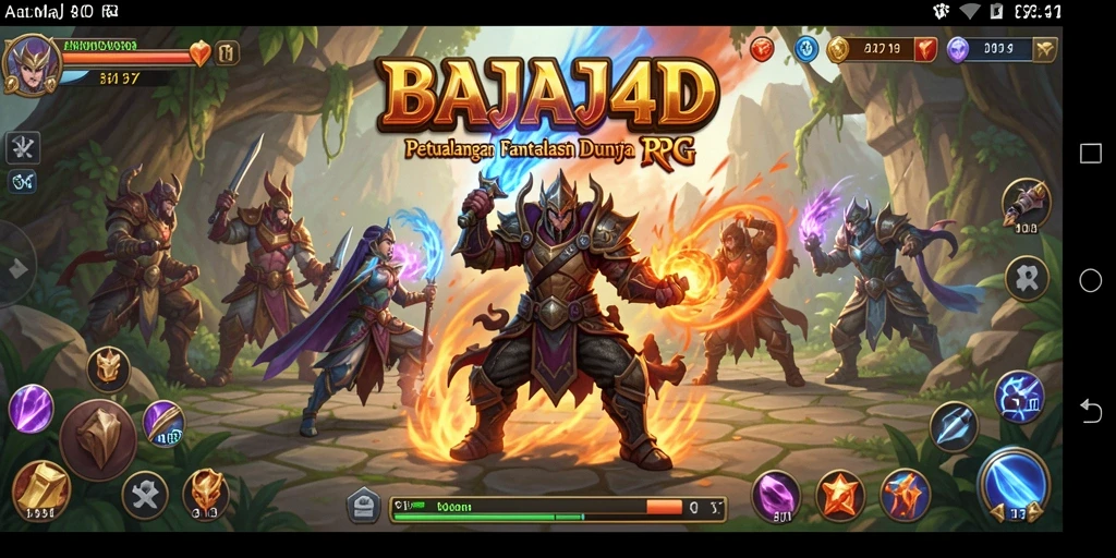 Tangkapan layar utama BAJAJ4D menampilkan aksi epik dalam pertarungan RPG.