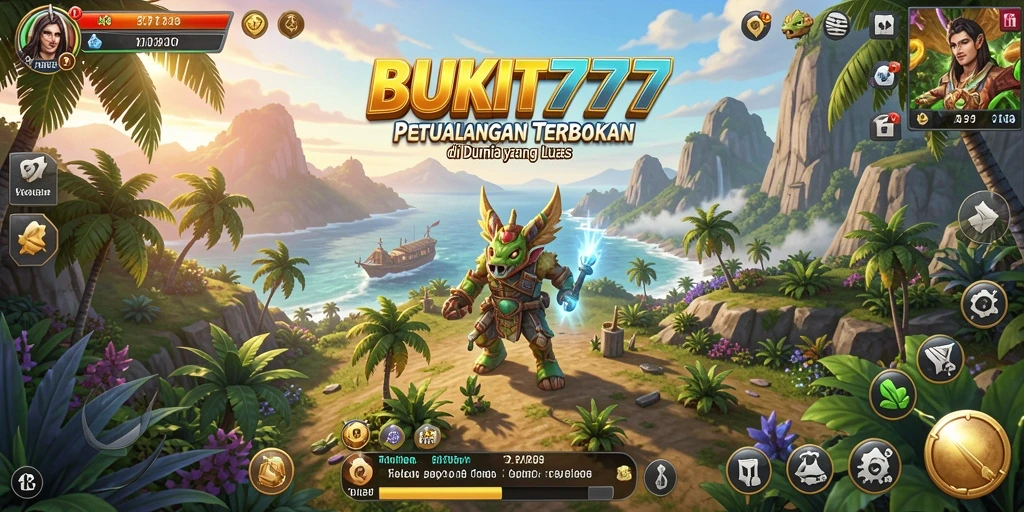 Tangkapan layar gameplay BUKIT777 yang menampilkan eksplorasi Open World.