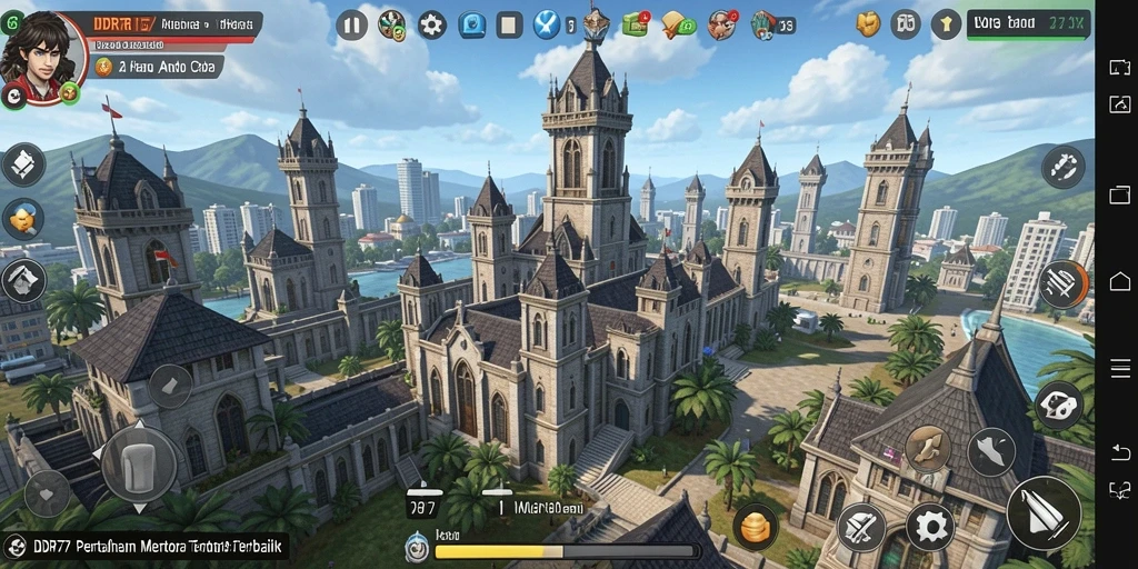 Tangkapan layar menampilkan aksi mendebarkan dalam gameplay Tower Defense.