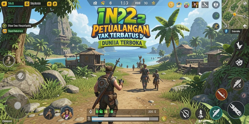 Screenshot menampilkan gameplay seru di dunia terbuka IN22.