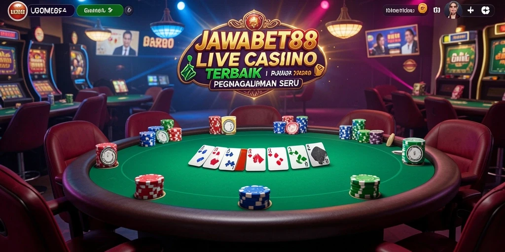 Gameplay seru Live Casino di JAWABET88 dengan dealer langsung.