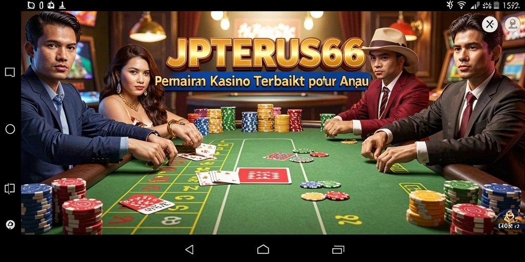 Tampilan permainan Kasino yang menegangkan dan mengasyikkan di JPTERUS66.