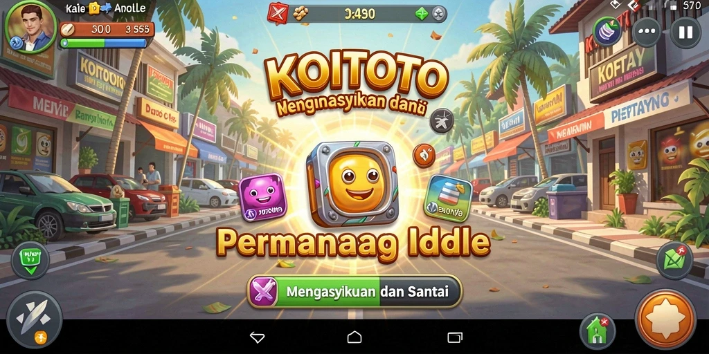 Tampilan gameplay KOITOTO dengan elemen Idle yang menarik.
