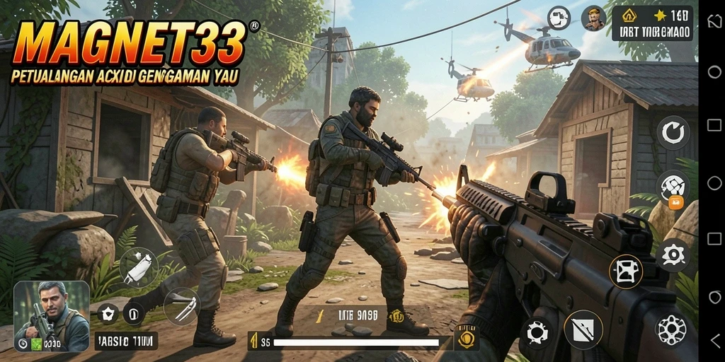 Tampilan menakjubkan dari gameplay aksi MAGNET33.