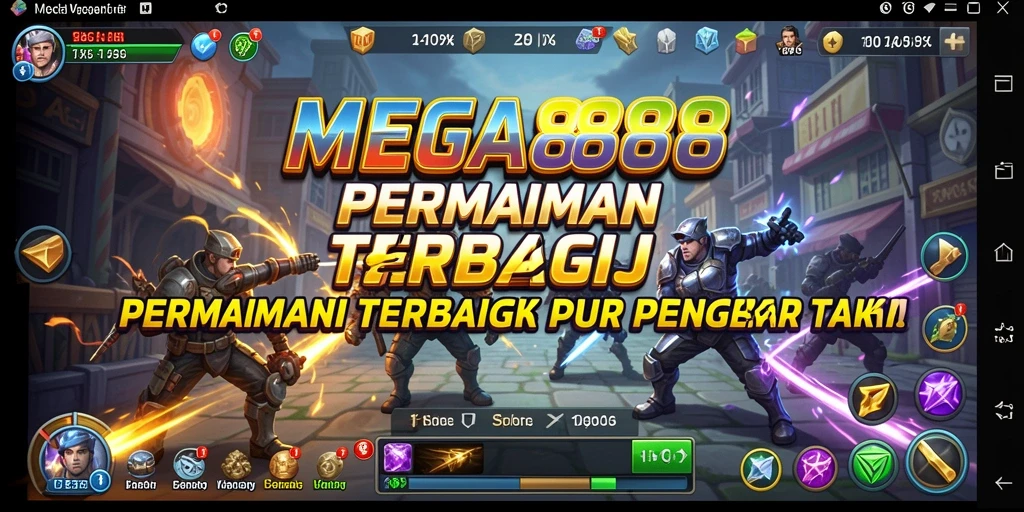 Tangkapan layar gameplay MEGA888 yang menunjukkan aksi strategis yang mendebarkan.