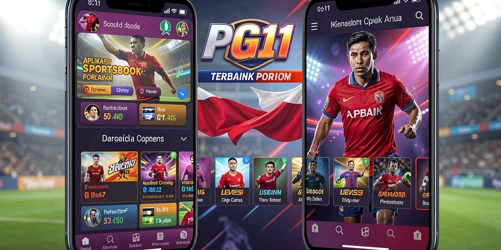 Tampilan gameplay PG11 dengan fitur Sportsbook yang lengkap.