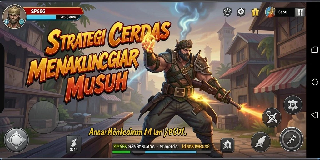 Tampilan gameplay SP666 yang memukau dengan aksi strategi yang mendebarkan.