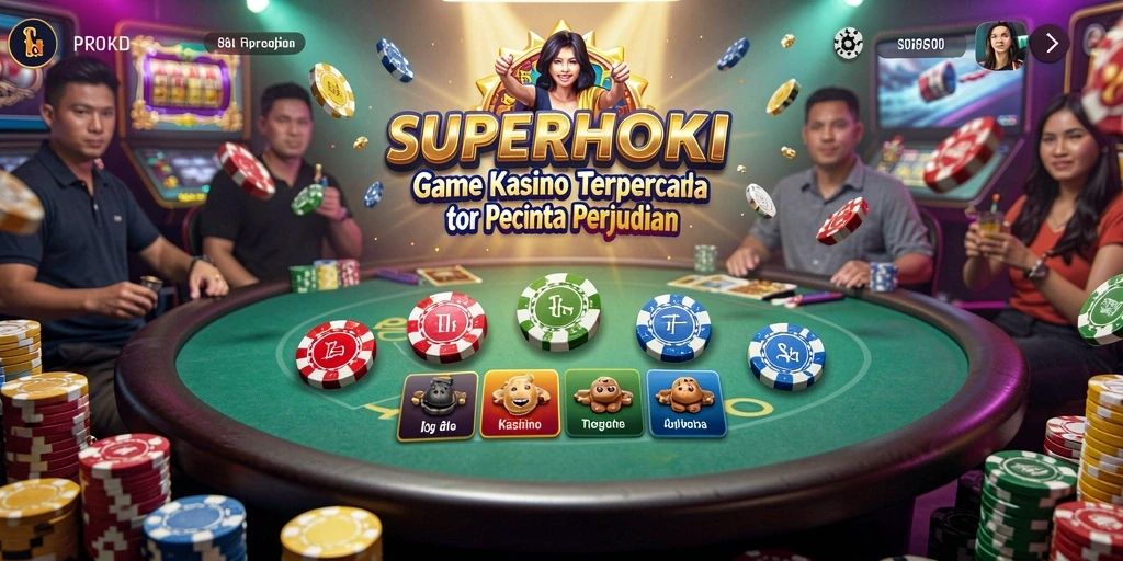 Tampilan gameplay SUPERHOKI yang menarik dan mendebarkan.