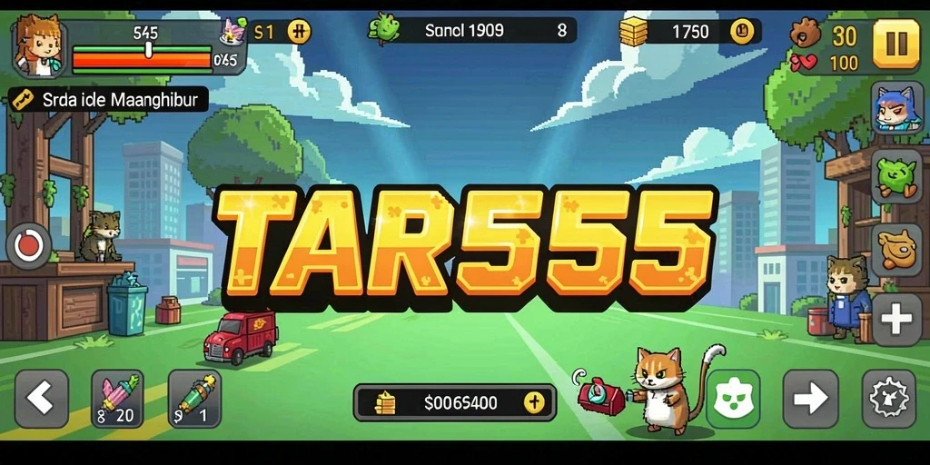 Tangkapan layar TAR555 menunjukkan gameplay Idle yang menarik dan menyenangkan.